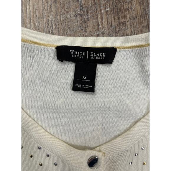White House Black Market Embellished Cardigan Sweater - Picture 2 of 5